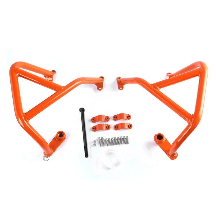 Motorcycle Engine Guard Crash Bar Stunt Cage Frame Protection Bumper For KTM Duke 690 2012 2013 2014 2015 2016 2017 2018 Orange