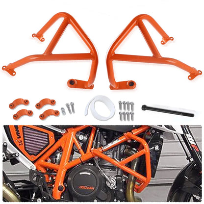 Motorcycle Engine Guard Crash Bar Stunt Cage Frame Protection Bumper For KTM Duke 690 2012 2013 2014 2015 2016 2017 2018 Orange