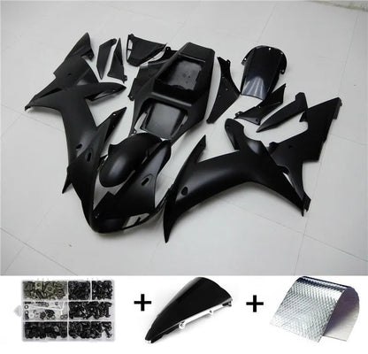 For Yamaha YZF R1 2002 2003 ABS Plastic Injection Motorcycle Fairing Kit Bodywork with Heat Shield and Bolt Box
