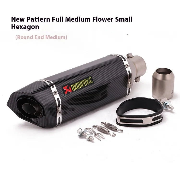 Kpr150 Horizon 350r3r25 Gsx Ninja250z400 Modified Small Hexagonal Exhaust Pipe Model Universal Modification Parts