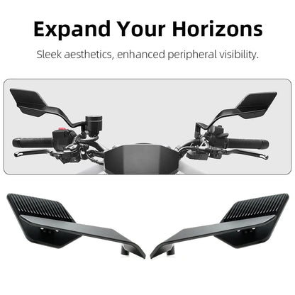 Motorcycle Side View Mirror For Kawasaki Z1000 Z900 Z800 Z750 Z650 Z400 Z300 Z250 Z125 Rearview Mirrors Kits Rotate Adjustable