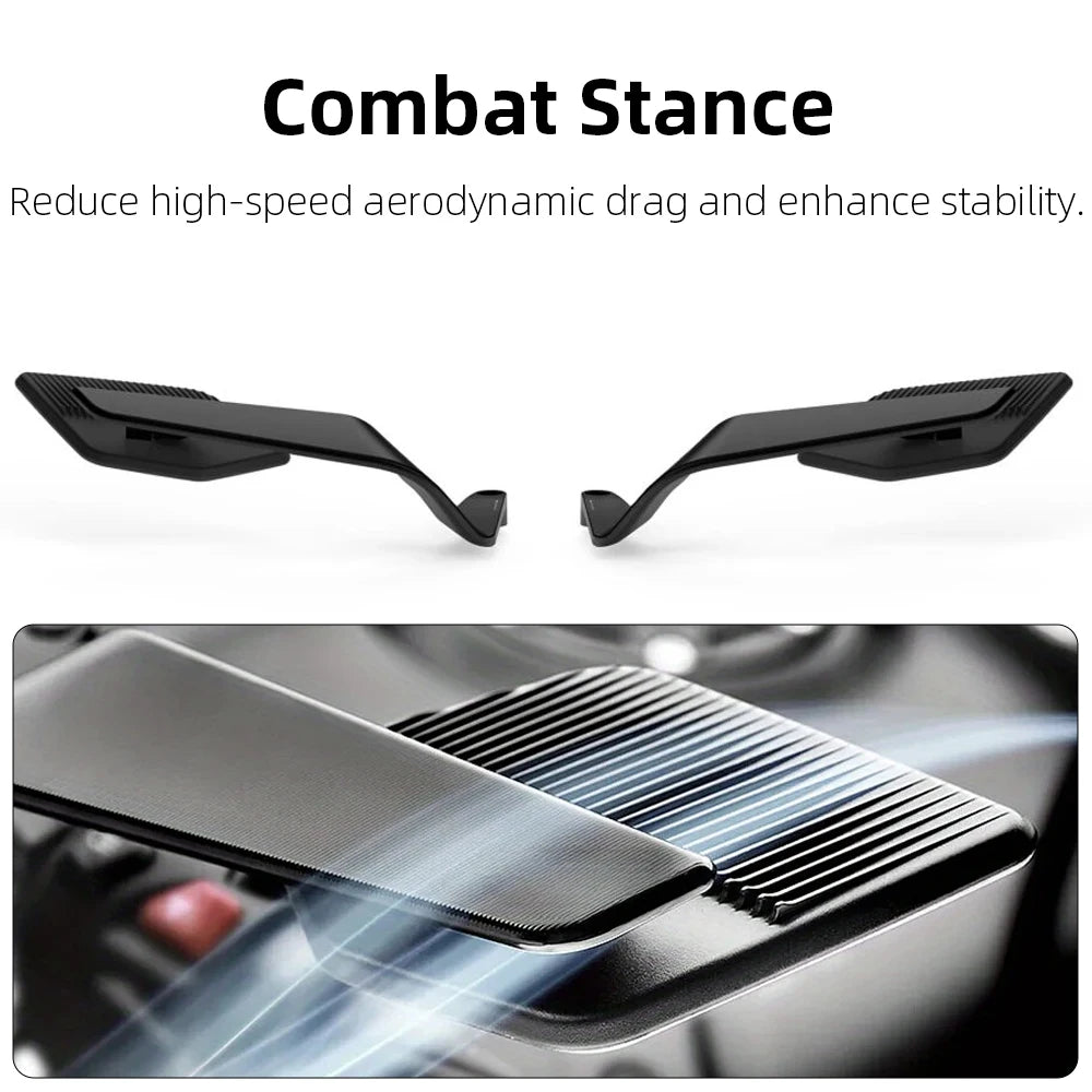 Motorcycle Side View Mirror For Kawasaki Z1000 Z900 Z800 Z750 Z650 Z400 Z300 Z250 Z125 Rearview Mirrors Kits Rotate Adjustable