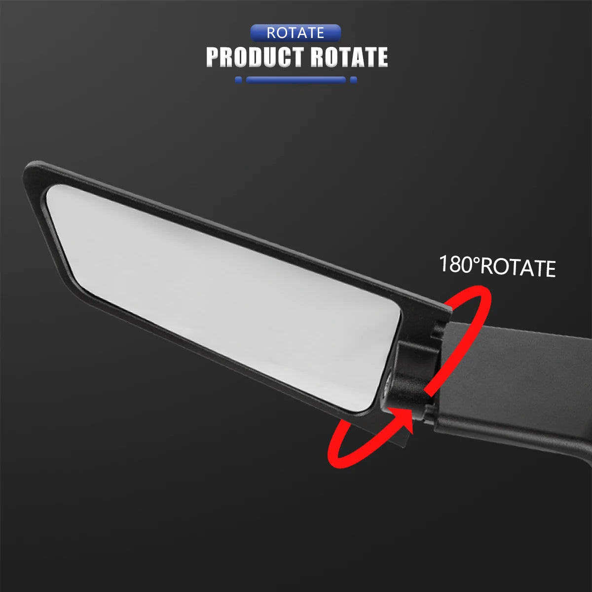 Motorcycle Side View Mirror For Kawasaki Z1000 Z900 Z800 Z750 Z650 Z400 Z300 Z250 Z125 Rearview Mirrors Kits Rotate Adjustable