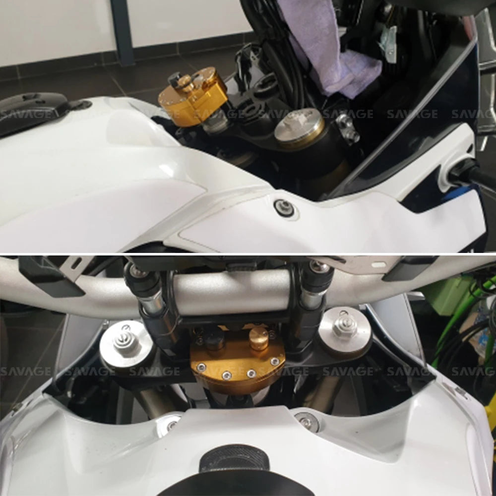 Universal Motorcycle Steering Damper Stabilizer Reversed Safety Adjustable Dirt Bike Scooter Handlebar Damper Motocross Parts