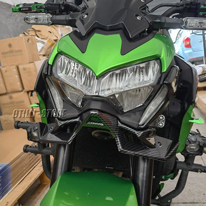 Carbon fiber Motorcycle Z 900 Naked Front Spoiler Winglet Aerodynamic Wing Kit Spoiler New For Kawasaki Z900 2020 2021 2022