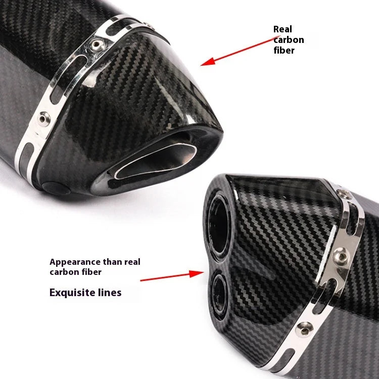 Kpr150 Horizon 350r3r25 Gsx Ninja250z400 Modified Small Hexagonal Exhaust Pipe Model Universal Modification Parts