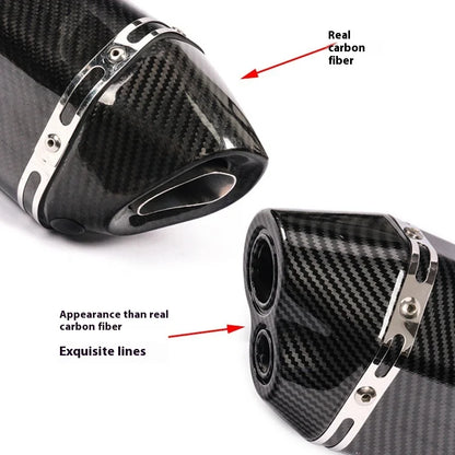 Kpr150 Horizon 350r3r25 Gsx Ninja250z400 Modified Small Hexagonal Exhaust Pipe Model Universal Modification Parts