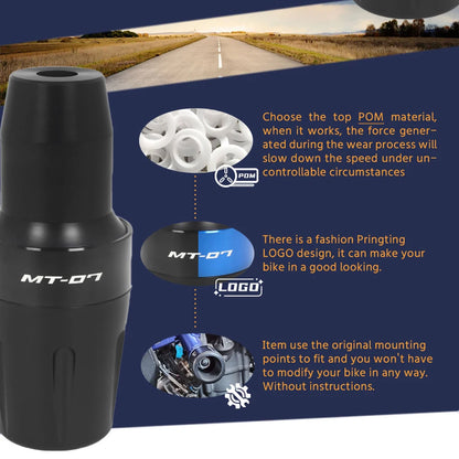 MT-07 Frame Sliders Crash Protector For YAMAHA MT07 2014-2025 FZ07 Tracer 700/GT 7 Motorcycle Accessories Falling Protection Pad