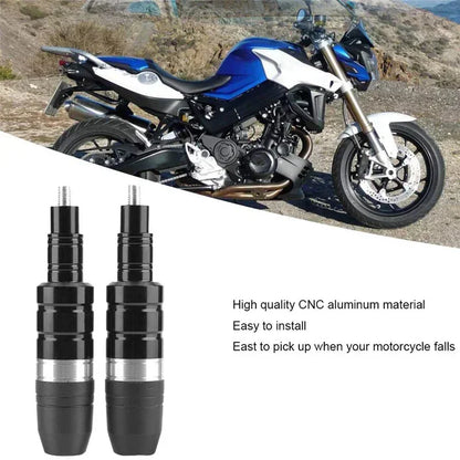 2x Motorcycle Anti Falling Rod Scooter Motorbike CNC Aluminum Engine Shatter Crash Frame Slider Protector Stick Bar 8mm