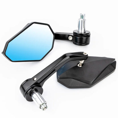 17-22mm Bar End Mirror For Motorcycle Aluminum Alloy Mirror Universal For Kawasaki Ninja 400 650 ZX636 Honda Hornet Shadow CBR