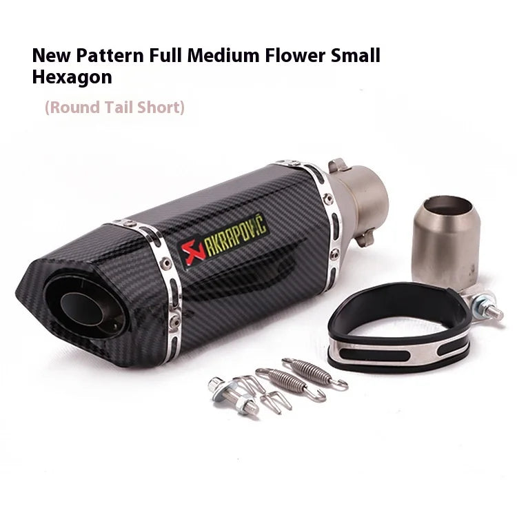 Kpr150 Horizon 350r3r25 Gsx Ninja250z400 Modified Small Hexagonal Exhaust Pipe Model Universal Modification Parts