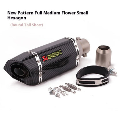 Kpr150 Horizon 350r3r25 Gsx Ninja250z400 Modified Small Hexagonal Exhaust Pipe Model Universal Modification Parts
