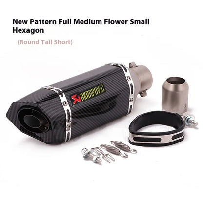 Kpr150 Horizon 350r3r25 Gsx Ninja250z400 Modified Small Hexagonal Exhaust Pipe Model Universal Modification Parts