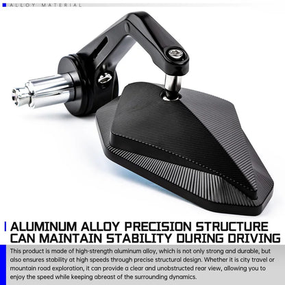 17-22mm Bar End Mirror For Motorcycle Aluminum Alloy Mirror Universal For Kawasaki Ninja 400 650 ZX636 Honda Hornet Shadow CBR