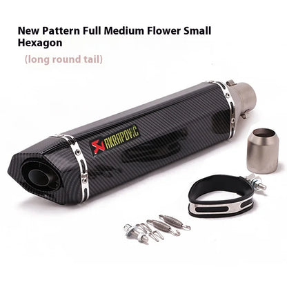 Kpr150 Horizon 350r3r25 Gsx Ninja250z400 Modified Small Hexagonal Exhaust Pipe Model Universal Modification Parts