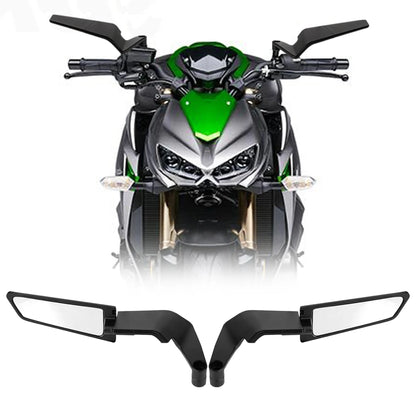 Motorcycle Side View Mirror For Kawasaki Z1000 Z900 Z800 Z750 Z650 Z400 Z300 Z250 Z125 Rearview Mirrors Kits Rotate Adjustable