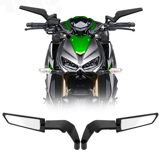 Motorcycle Side View Mirror For Kawasaki Z1000 Z900 Z800 Z750 Z650 Z400 Z300 Z250 Z125 Rearview Mirrors Kits Rotate Adjustable