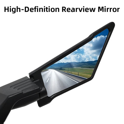 Motorcycle Side View Mirror For Kawasaki Z1000 Z900 Z800 Z750 Z650 Z400 Z300 Z250 Z125 Rearview Mirrors Kits Rotate Adjustable