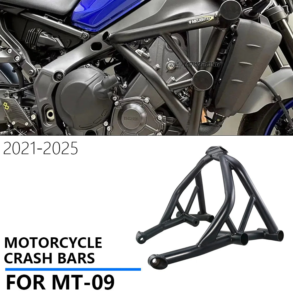 Crash Bar For YAMAHA MT-09 2021-2025 Motorcycle Stunt Cage Engine Guard Bumpers Protector