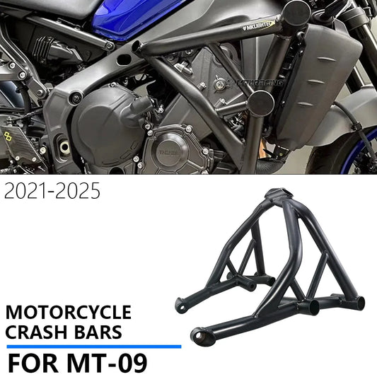 Crash Bar For YAMAHA MT-09 2021-2025 Motorcycle Stunt Cage Engine Guard Bumpers Protector