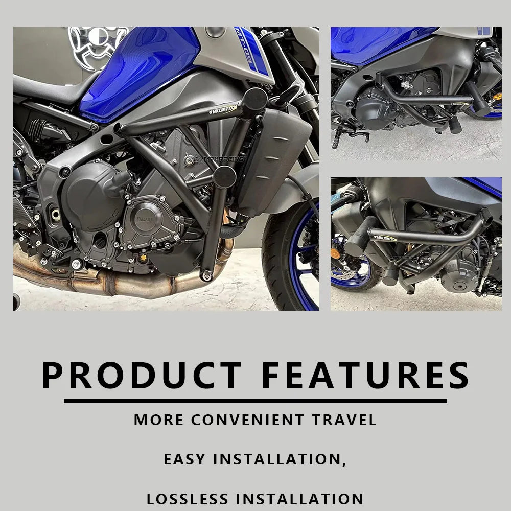 Crash Bar For YAMAHA MT-09 2021-2025 Motorcycle Stunt Cage Engine Guard Bumpers Protector