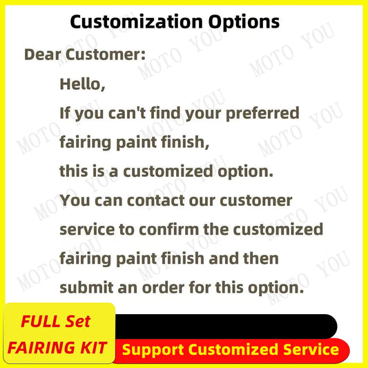 Motorcycle fairing kit complete fairing body kit new ABS plastic motoyou