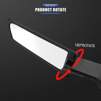 Motorcycle Side View Mirror For Kawasaki Z1000 Z900 Z800 Z750 Z650 Z400 Z300 Z250 Z125 Rearview Mirrors Kits Rotate Adjustable
