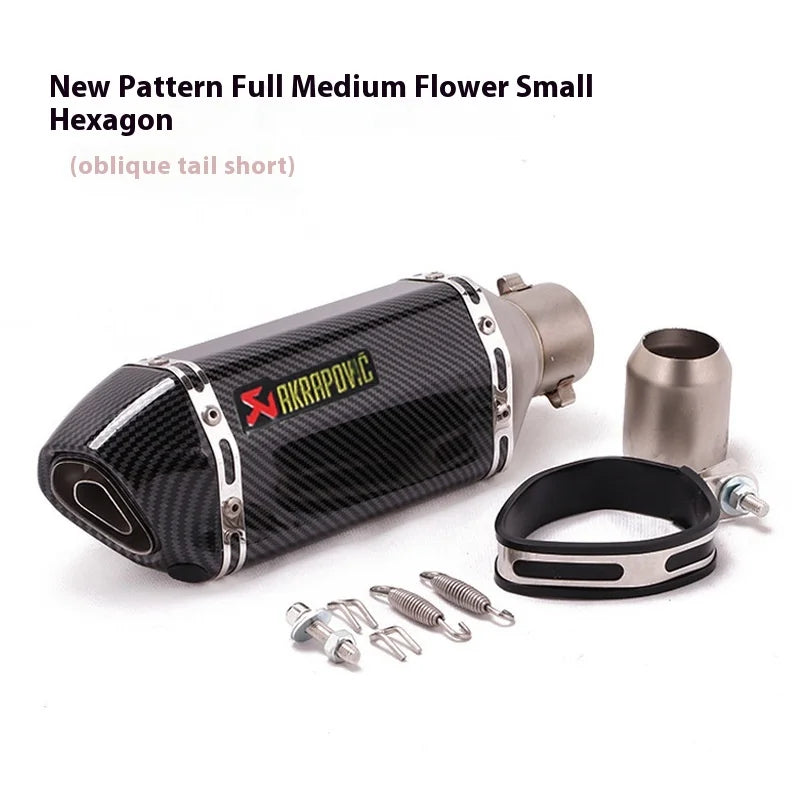 Kpr150 Horizon 350r3r25 Gsx Ninja250z400 Modified Small Hexagonal Exhaust Pipe Model Universal Modification Parts