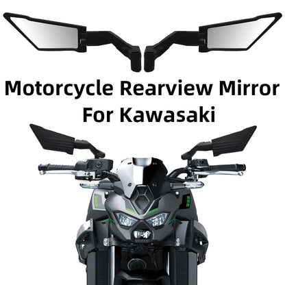 Motorcycle Side View Mirror For Kawasaki Z1000 Z900 Z800 Z750 Z650 Z400 Z300 Z250 Z125 Rearview Mirrors Kits Rotate Adjustable
