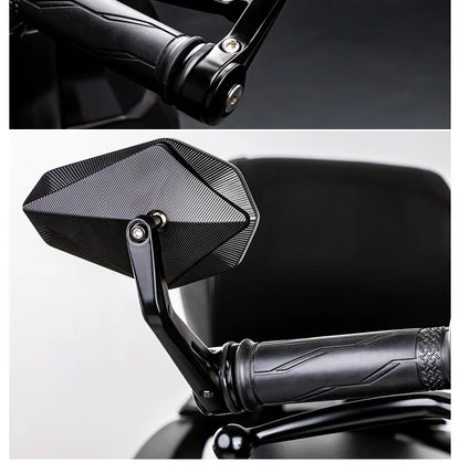 17-22mm Bar End Mirror For Motorcycle Aluminum Alloy Mirror Universal For Kawasaki Ninja 400 650 ZX636 Honda Hornet Shadow CBR